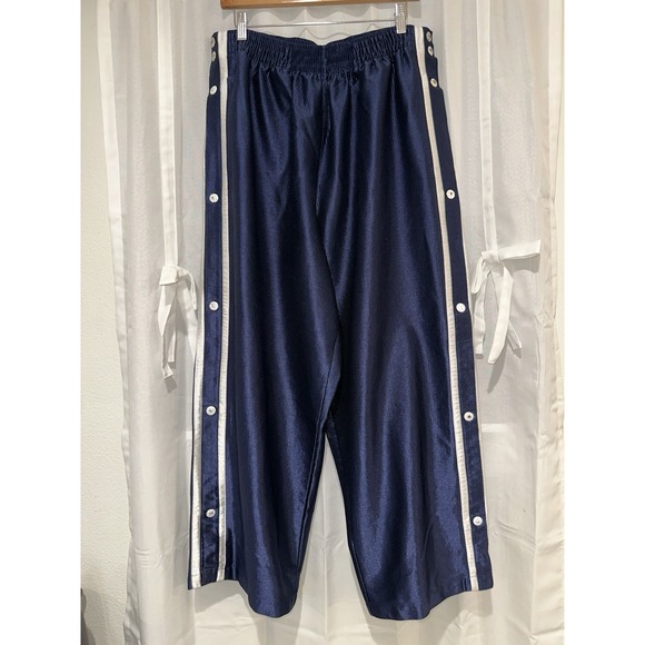 Nike Other - NIKE Vintage Tearaway Athletic Warm Up Tear Away Pants Navy Blue Size XL
